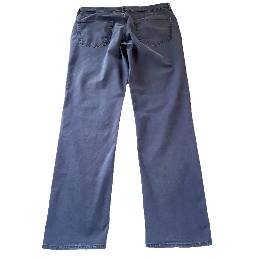 Banana Republic Men's Traveler Navy Blue Slim Fit Jeans Size 36x34 Fit 36x33